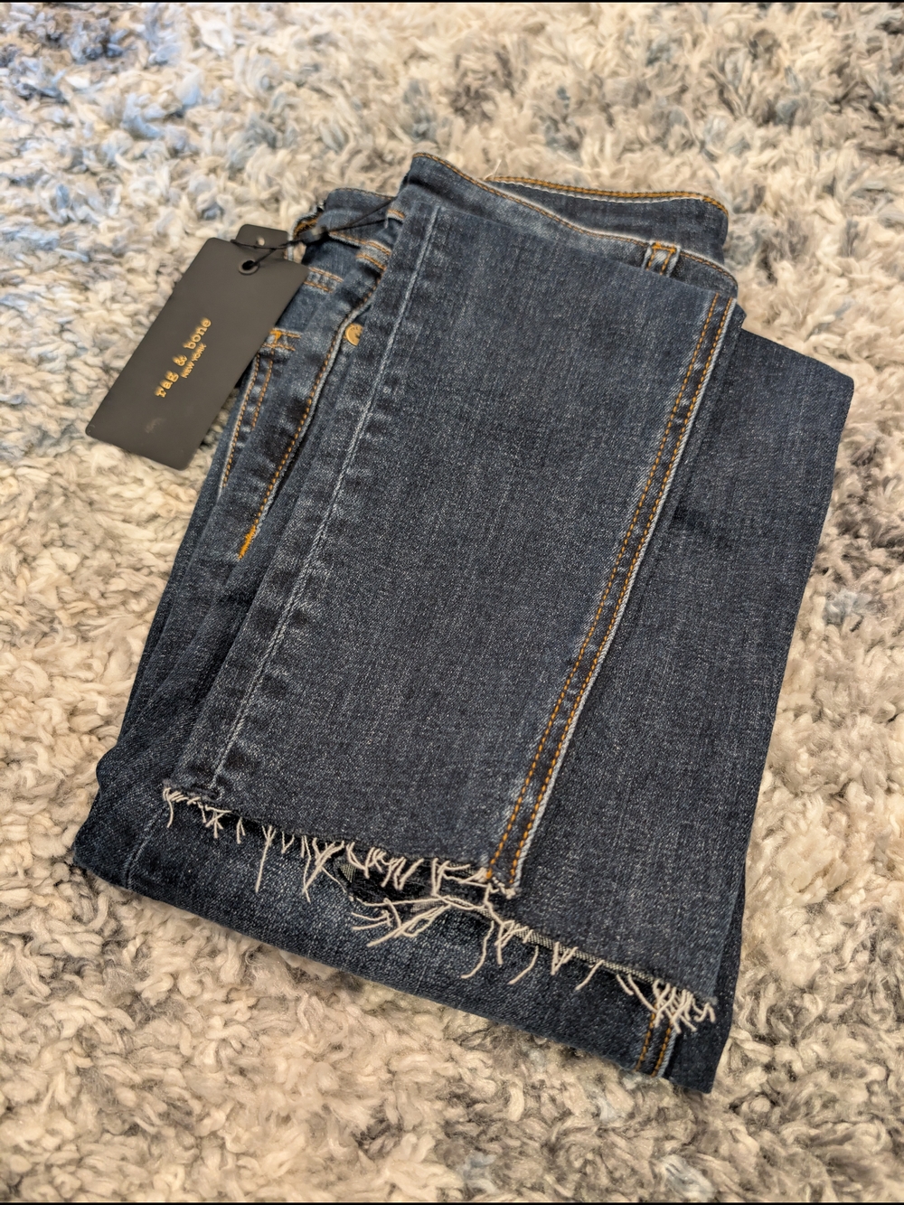 Rag & Bone Indigo Stretch Skinny Jeans (Cate) - Picture 5 of 16